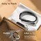 Book Light, 3-Color & 6-Brightness Reading Light, Bendable Neck Light, 80-hr Lasting Rechargeable Book Light, Perfect Reading Lights for Books in Bed, Knitting, Repairing, Book Lovers Gifts